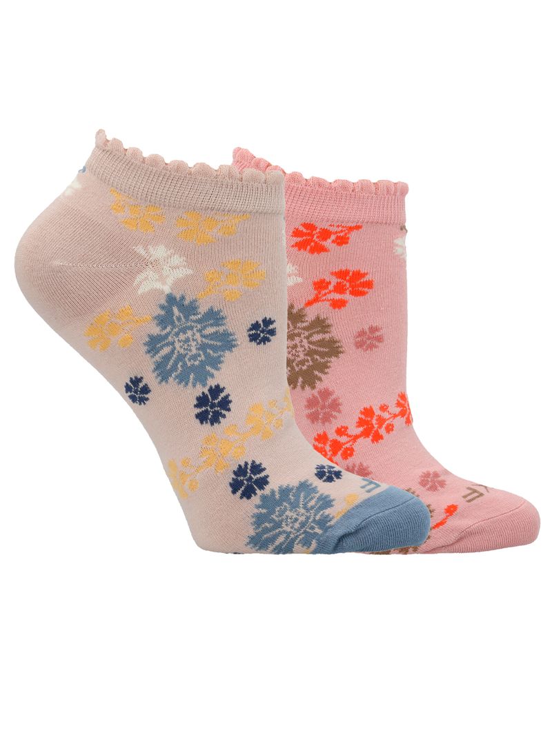 Calcetin-Bambu-Mujer-Pack-Ped-Flor-Multicolor-Rockford