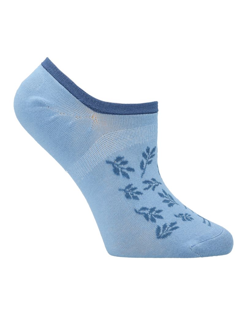 Calcetin-Bambu-Mujer-Inv-Leaves-Azul-Rockford