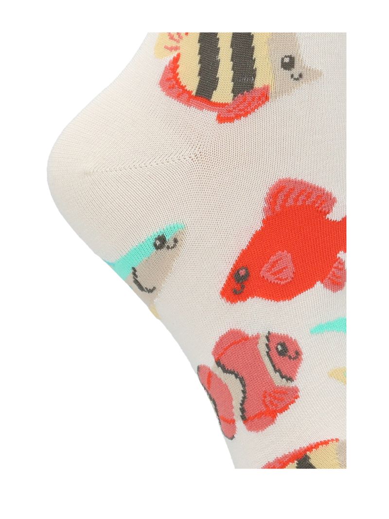 Calcetin-Bambu-Mujer-St-Fish-Beige-Rockford