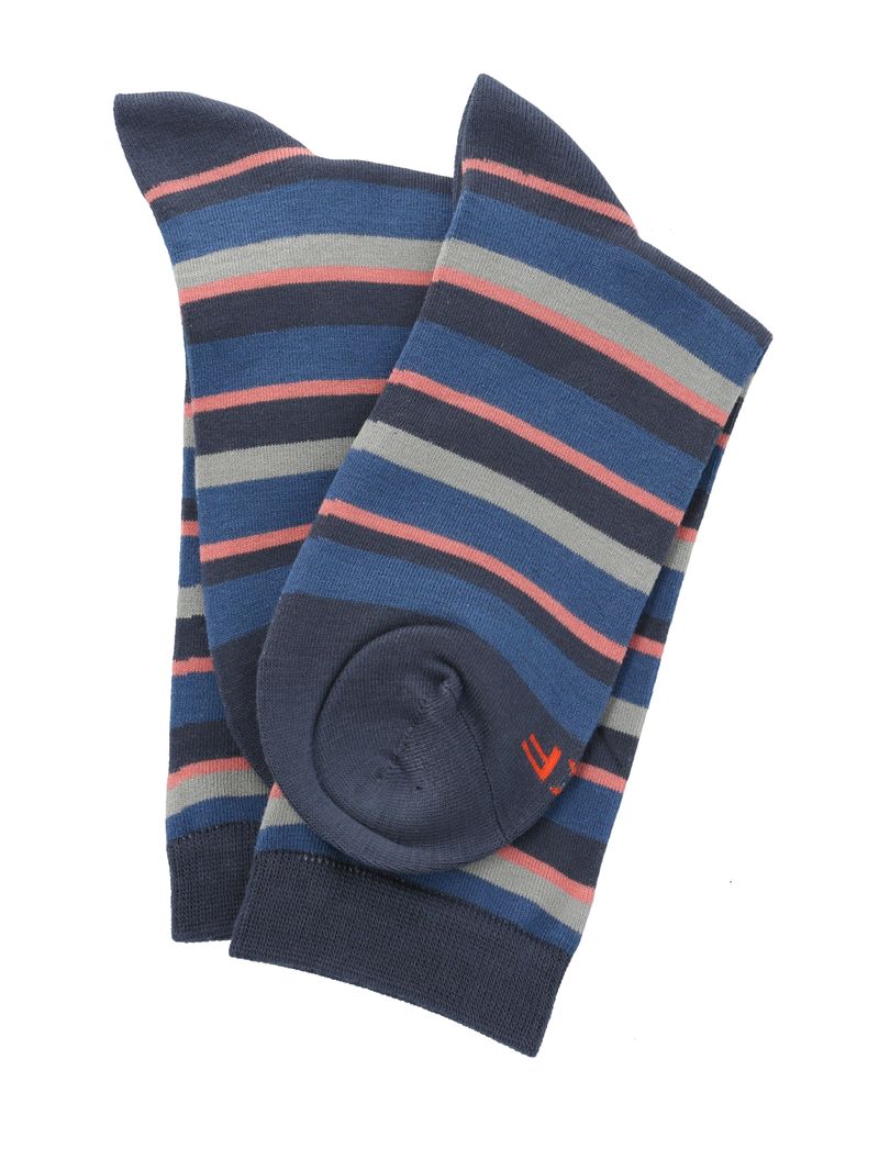 Calcetin-Bambu-Mujer-Lines-Azul-Rockford