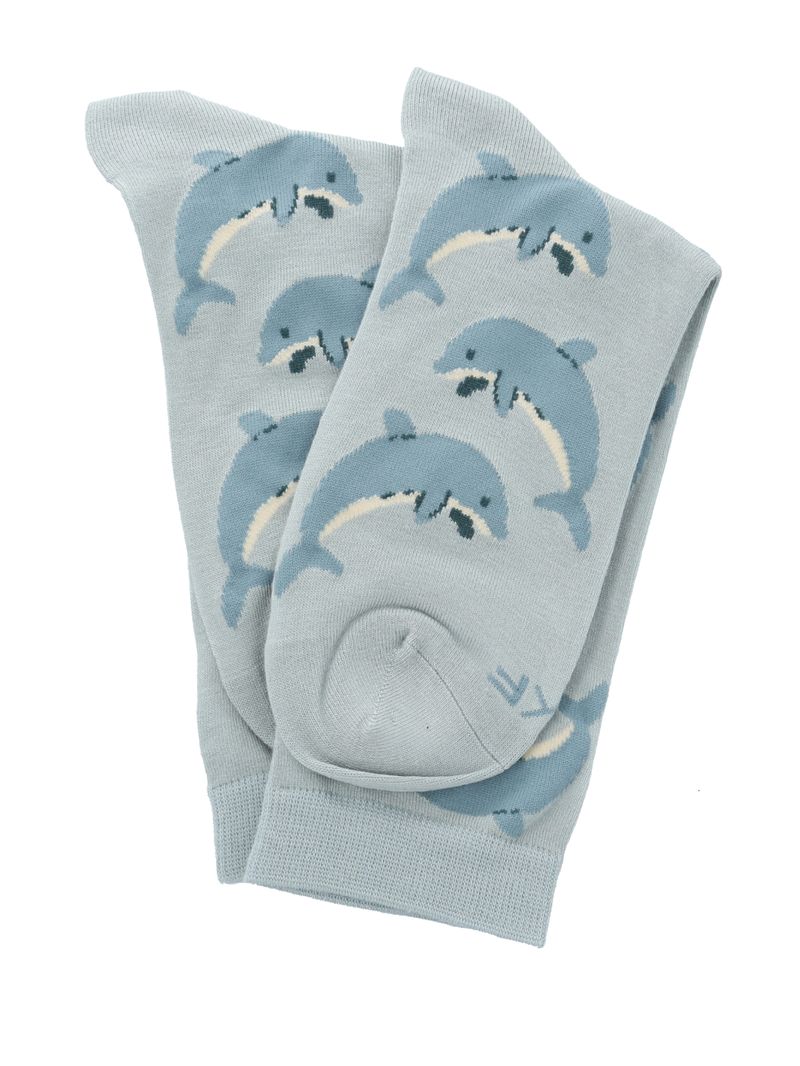 Calcetin-Bambu-Mujer-Dolphin-Azul-Rockford