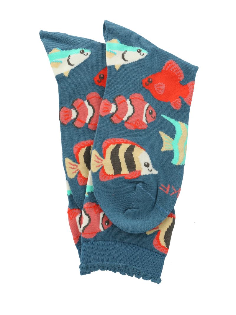 Calcetin-Bambu-Mujer-St-Fish-Azul-Rockford