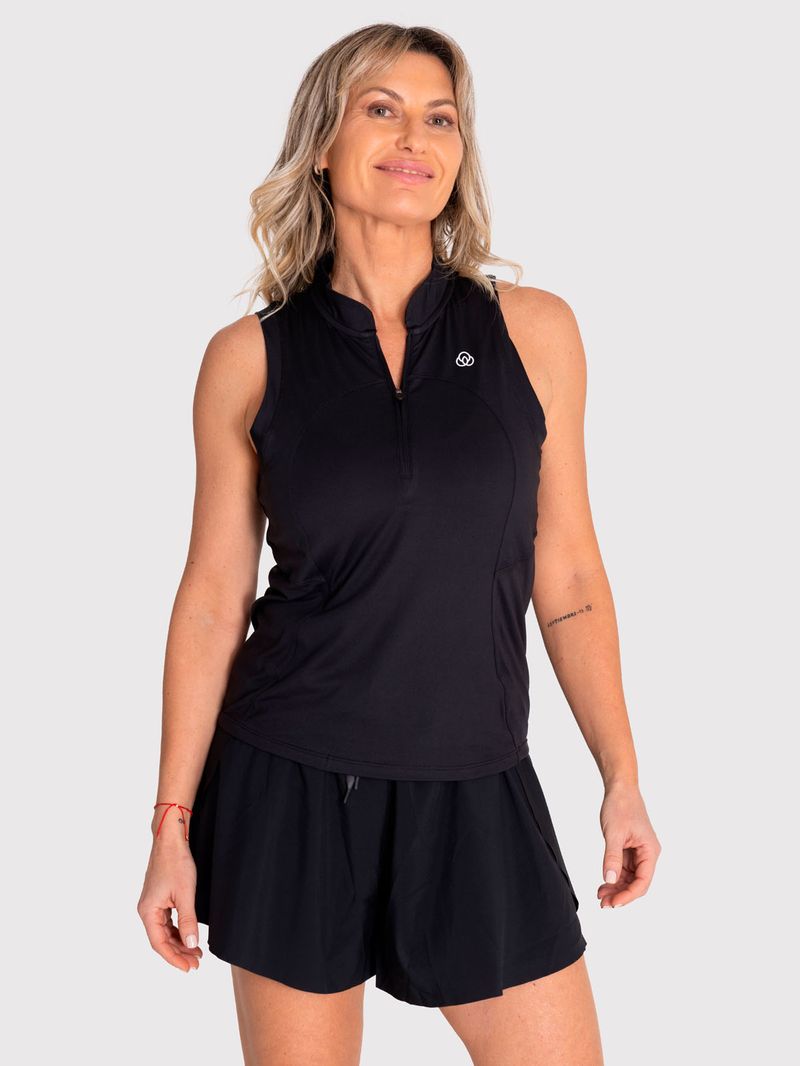 Polera-Mujer-Tank-Half-Zipper-Negra-Bsoul