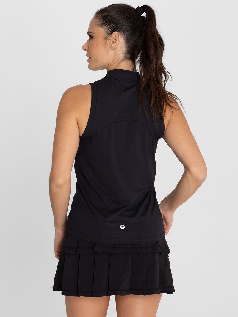 Polera-Mujer-Tank-Half-Zipper-Negra-Bsoul
