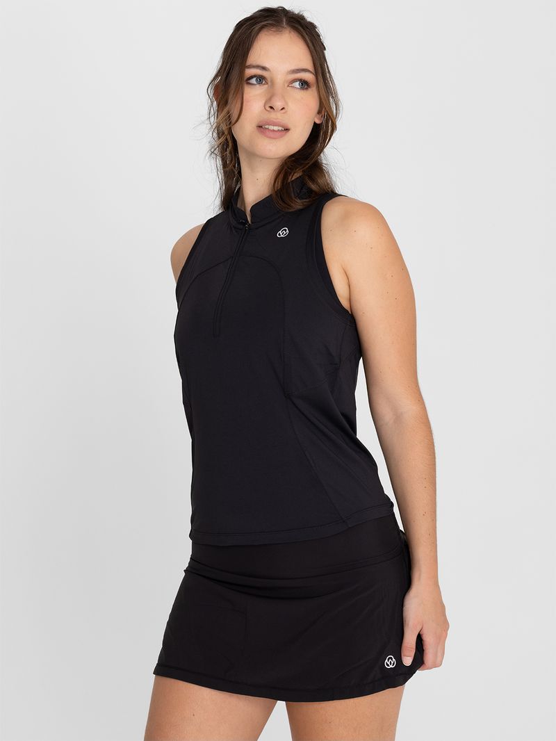 Polera-Mujer-Tank-Half-Zipper-Negra-Bsoul