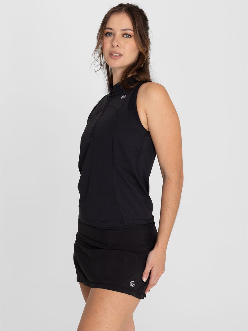 Polera-Mujer-Tank-Half-Zipper-Negra-Bsoul