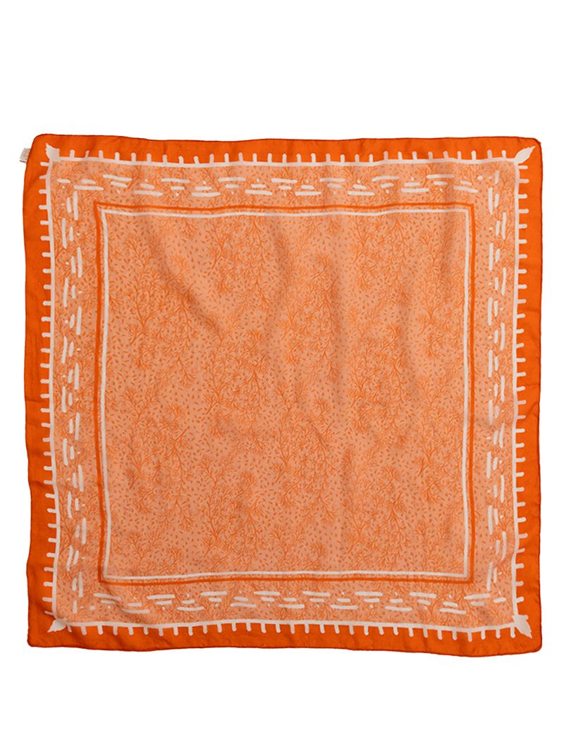 Pañuelo-Seda-Mujer-Rkf-Silk-Strozzi-Naranjo-Rockford