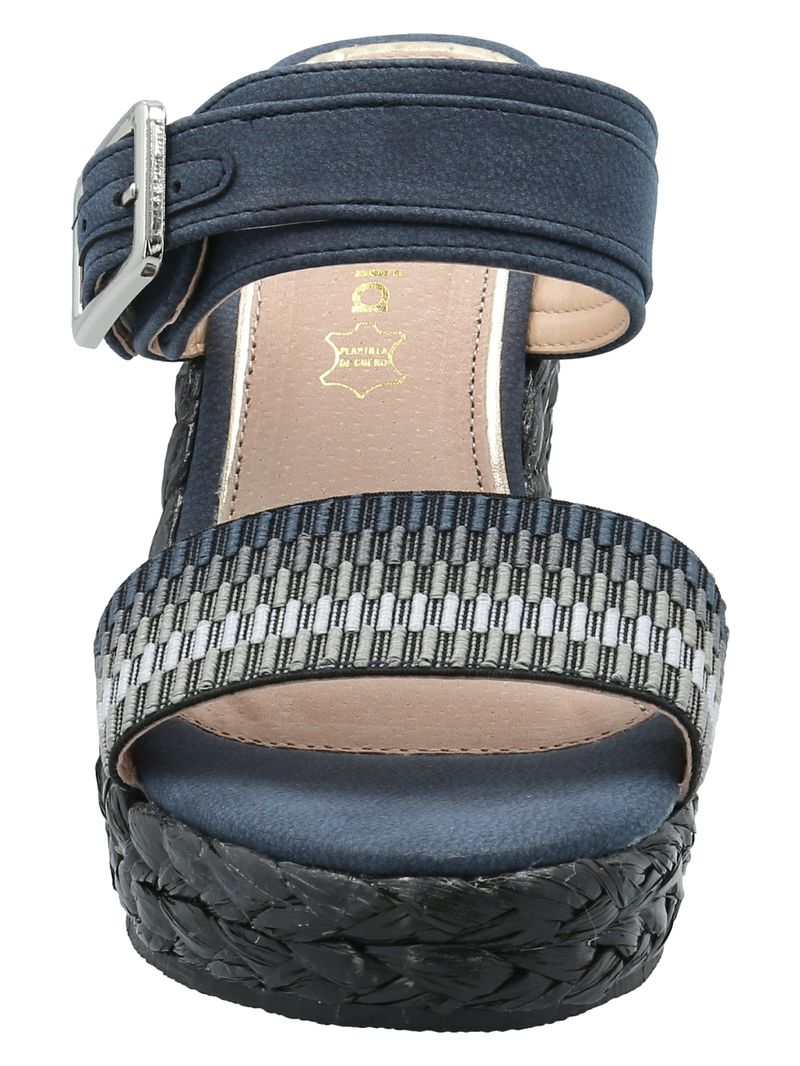 Sandalia Mujer Renzo Negro Azaleia