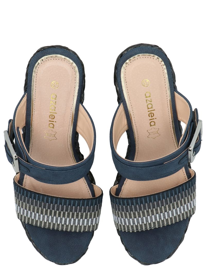 Sandalia Mujer Renzo Negro Azaleia