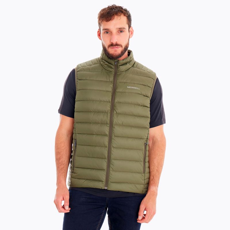 Parka Sin Mangas Hombre Ridgevent Thermo Vest Oliva Merrell