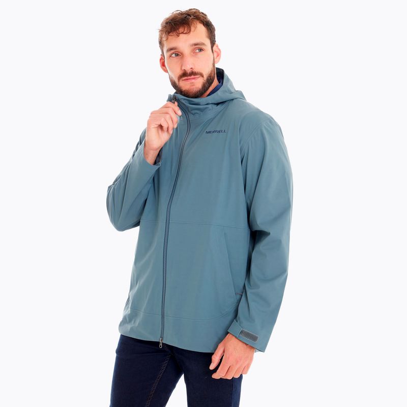 Impermeable Hombre Whisper Rain Shell Azul Merrell