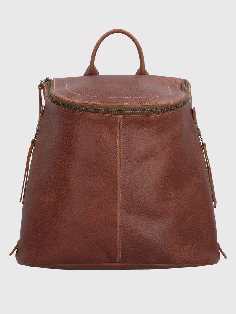 Mochila-Cuero-Mujer-Clegg-Back-Cafe-Hush-Puppies