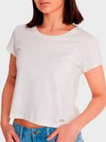 Polera Mujer Essential Crop Blanca Billabong
