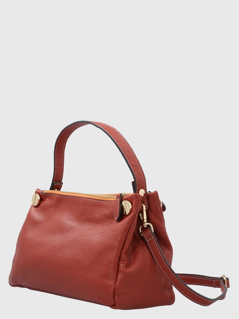 Cartera-Cerutti-Cuero-Mujer-Ricci-Bag-Naranjo