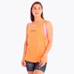 Polera Mujer Trail Running Edición Skyfire Naranjo Merrell