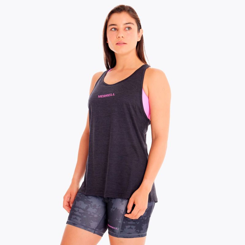 Polera Mujer Trail Running Edición Skyfire Negro Merrell