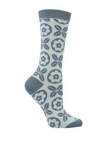 Calcetin-Bambu-Mujer-Mosaico-Azul-Rockford