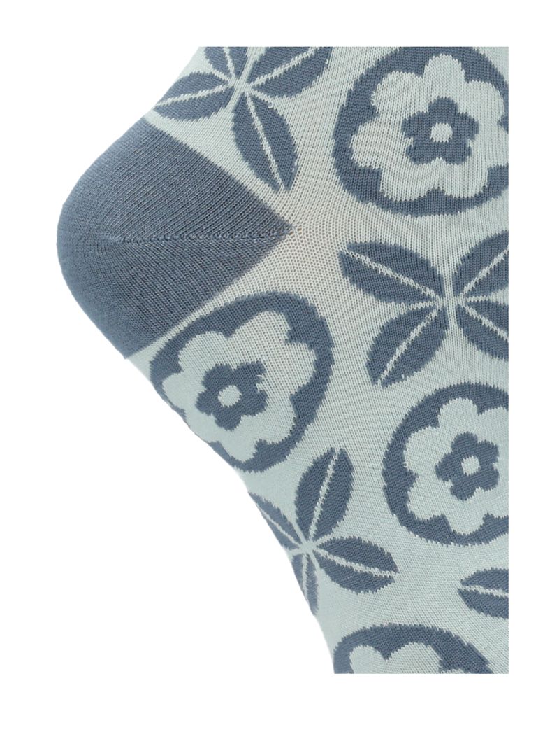 Calcetin-Bambu-Mujer-Mosaico-Azul-Rockford
