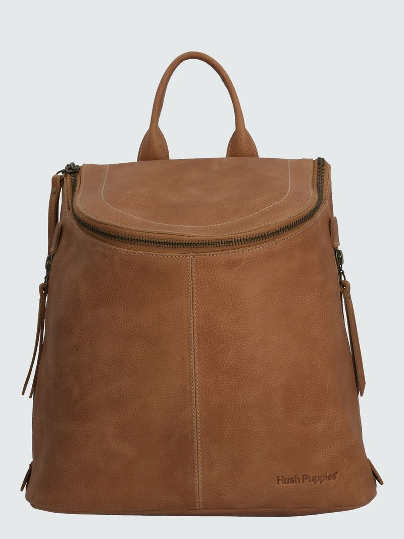 Mochila-Cuero-Mujer-Clegg-Back-Cafe-Hush-Puppies