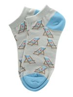 Calcetín Ped Chairs Azul Azaleia