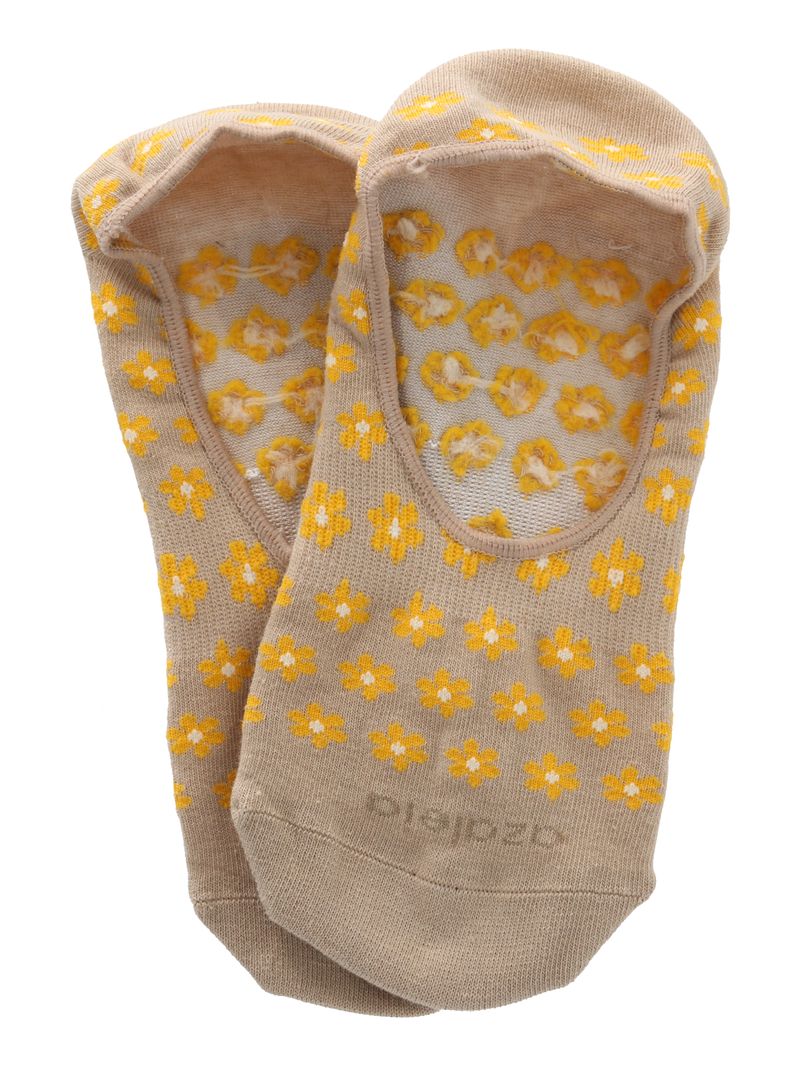 Calcetín Inv Miniflor Amarillo Azaleia