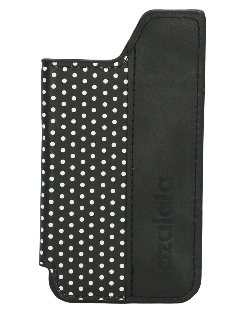 Tarjetero Phone Card Dots Negro Azaleia