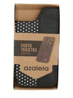 Tarjetero Phone Card Dots Negro Azaleia
