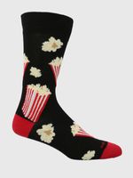 Calcetin Algodón Hombre C Popcorn Negro Hush Puppies