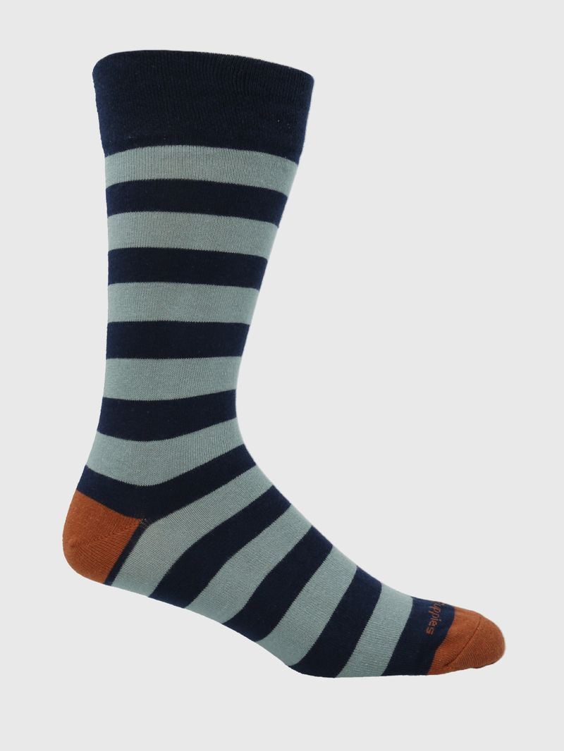 Calcetin-Algodon-Hombre-C-Cuff-Block-Azul-Hush-Puppies