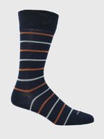 Calcetin Algodón Hombre D Lines Azul Hush Puppies