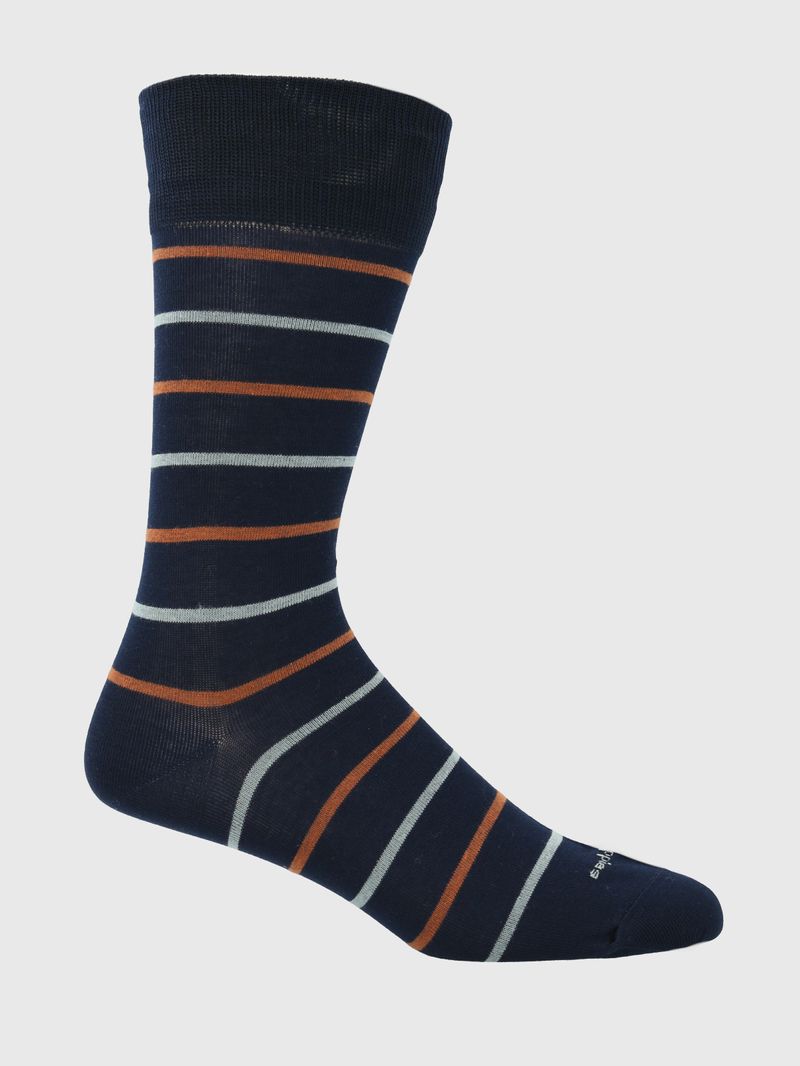 Calcetin Algodón Hombre D Lines Azul Hush Puppies