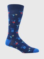Calcetin Algodón Hombre C Cocktail Azul Hush Puppies