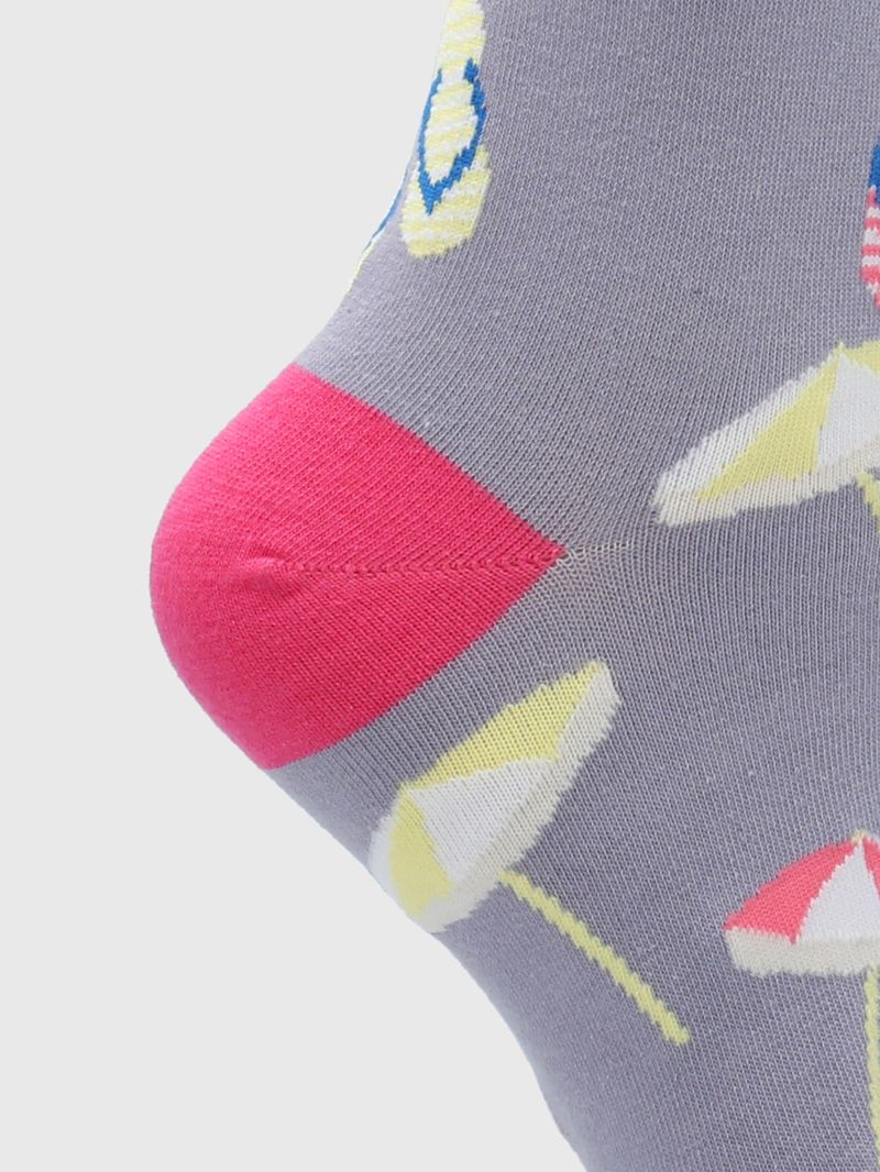 Calcetin-Algodon-Mujer-C-Beach-Morado-Hush-Puppies