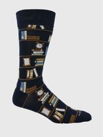 Calcetin Algodón Hombre Diff Books Azul Hush Puppies