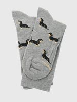 Calcetin Algodón Hombre C Cuff Shopper Gris Hush Puppies