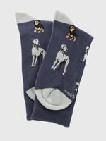 Calcetin Algodón Hombre C Cuff Dogs Azul Hush Puppies
