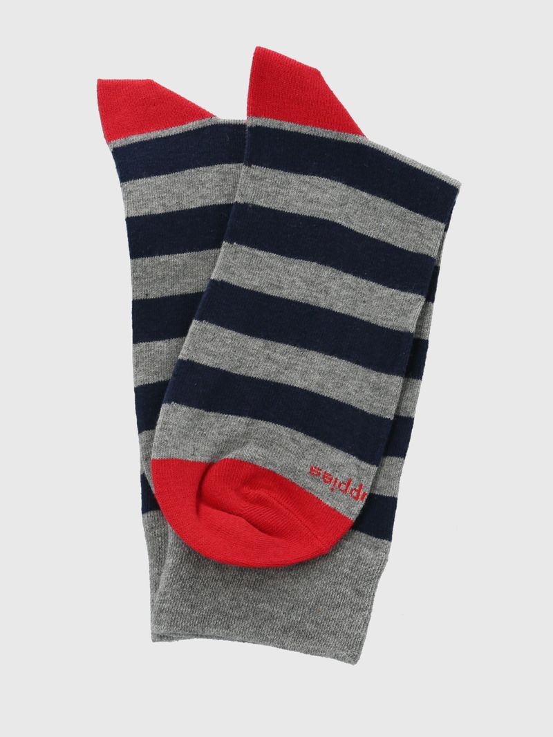 Calcetin-Algodon-Hombre-C-Cuff-Block-Gris-Hush-Puppies