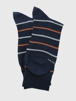 Calcetin Algodón Hombre D Lines Azul Hush Puppies