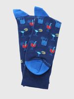 Calcetin Algodón Hombre C Cocktail Azul Hush Puppies