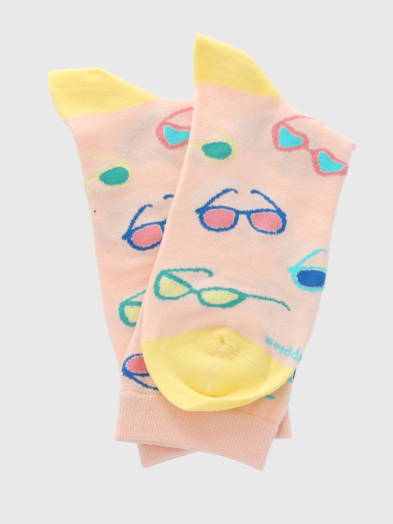 Calcetin Algodón Mujer C Glass Rosado Hush Puppies