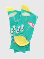 Calcetin Algodón Mujer C Beach Verde Hush Puppies