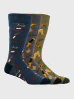 Calcetin-Algodon-Hombre-Pack-Gift-Party-Multicolor-Hush-Puppies