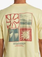 Polera Hombre Twin fins Amarillo Billabong