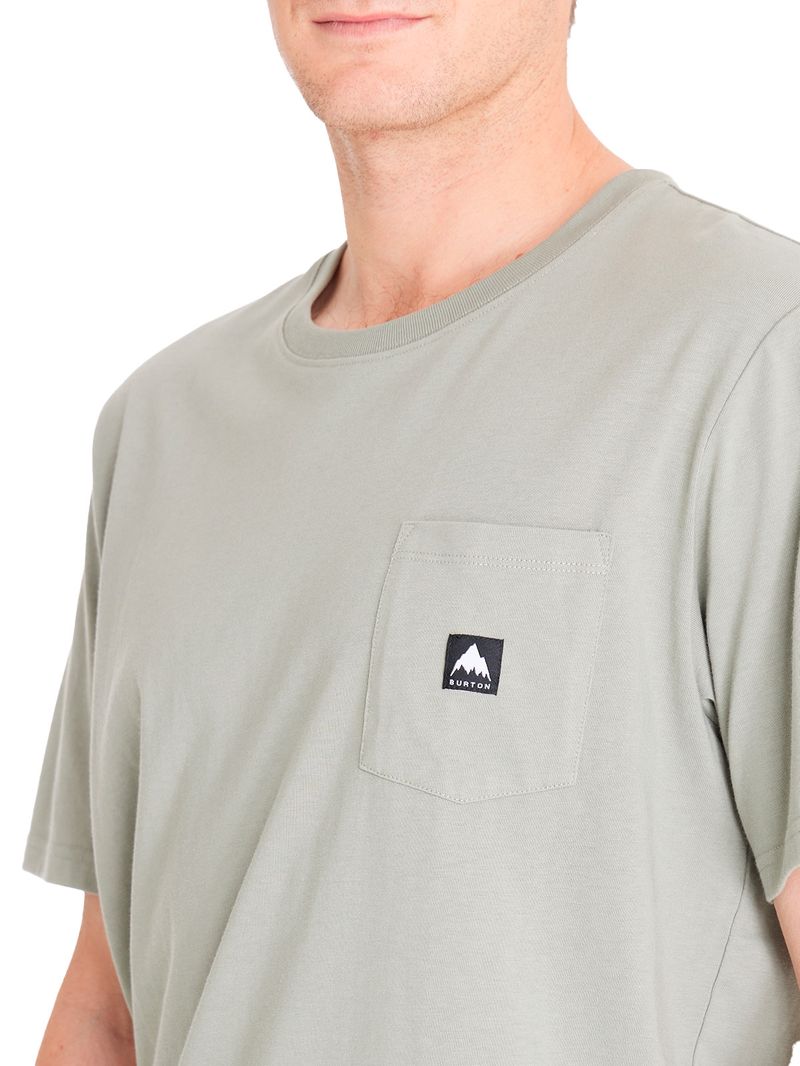 Polera m/c Hombre T Shirt Short Sleev Verde Burton