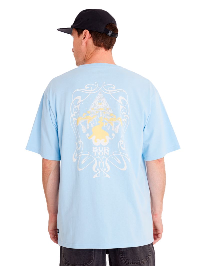 Polera m/c Hombre Shirt Short Sl Celeste Burton