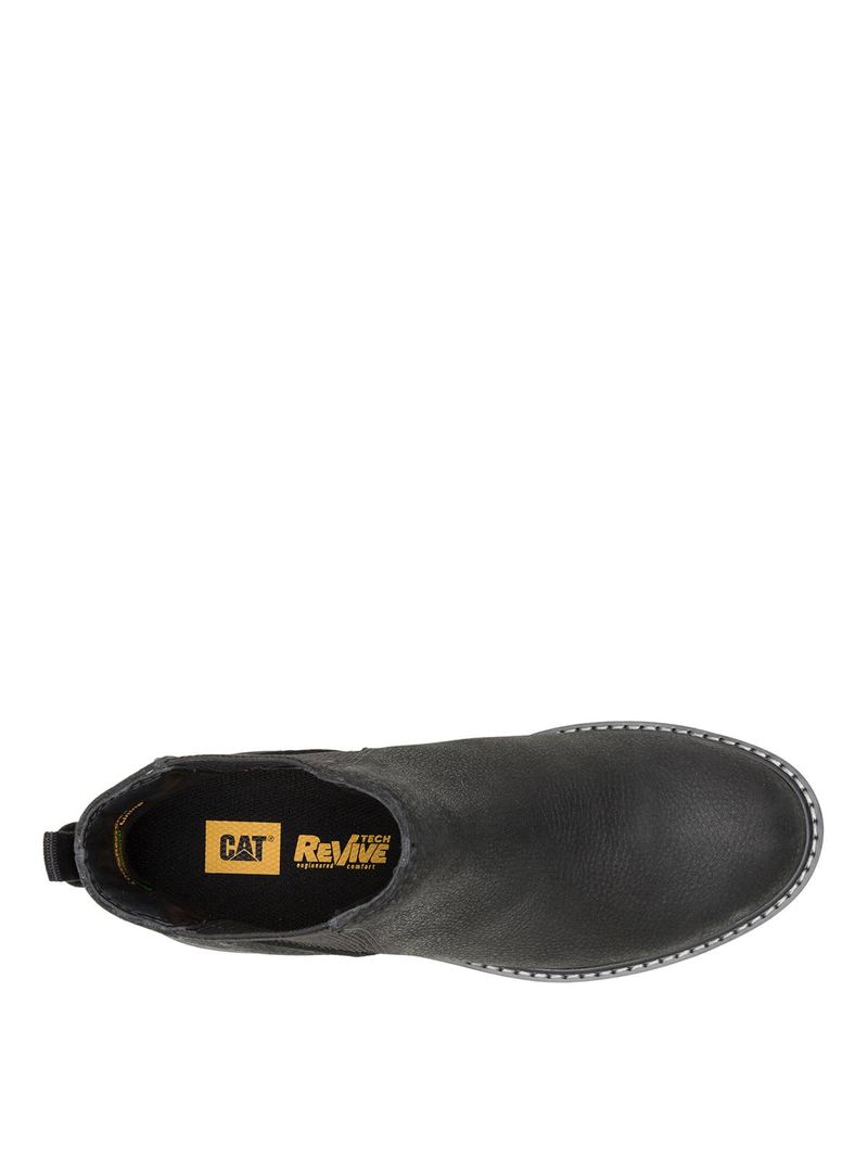 Botin-Cuero-Mujer-Colorado-Chelsea-Negro-Cat