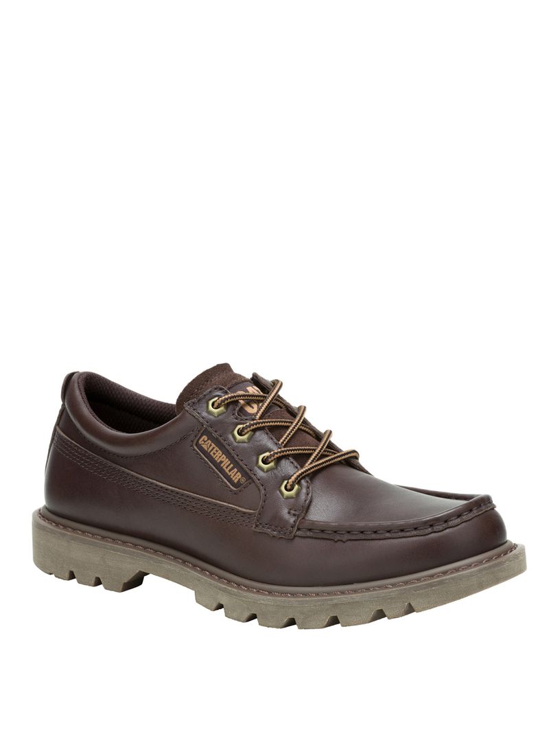 Zapato-Cuero-Hombre-Colorado-Moc-Toe-Low-Cafe-Cat