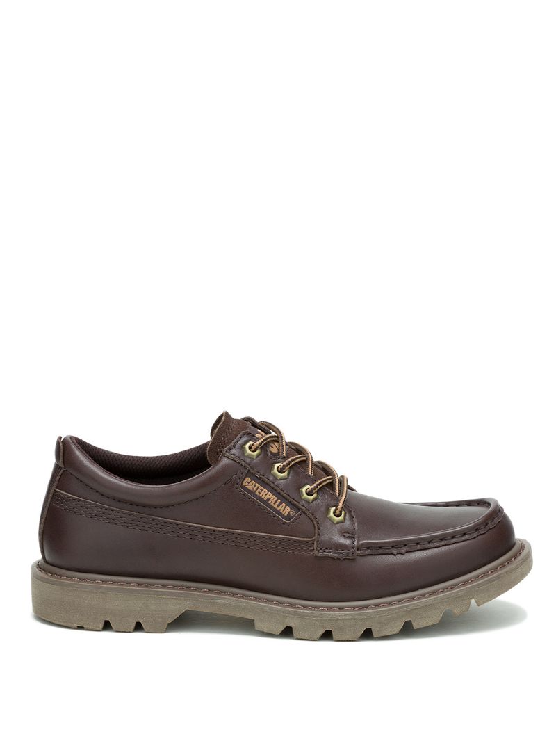 Zapato-Cuero-Hombre-Colorado-Moc-Toe-Low-Cafe-Cat