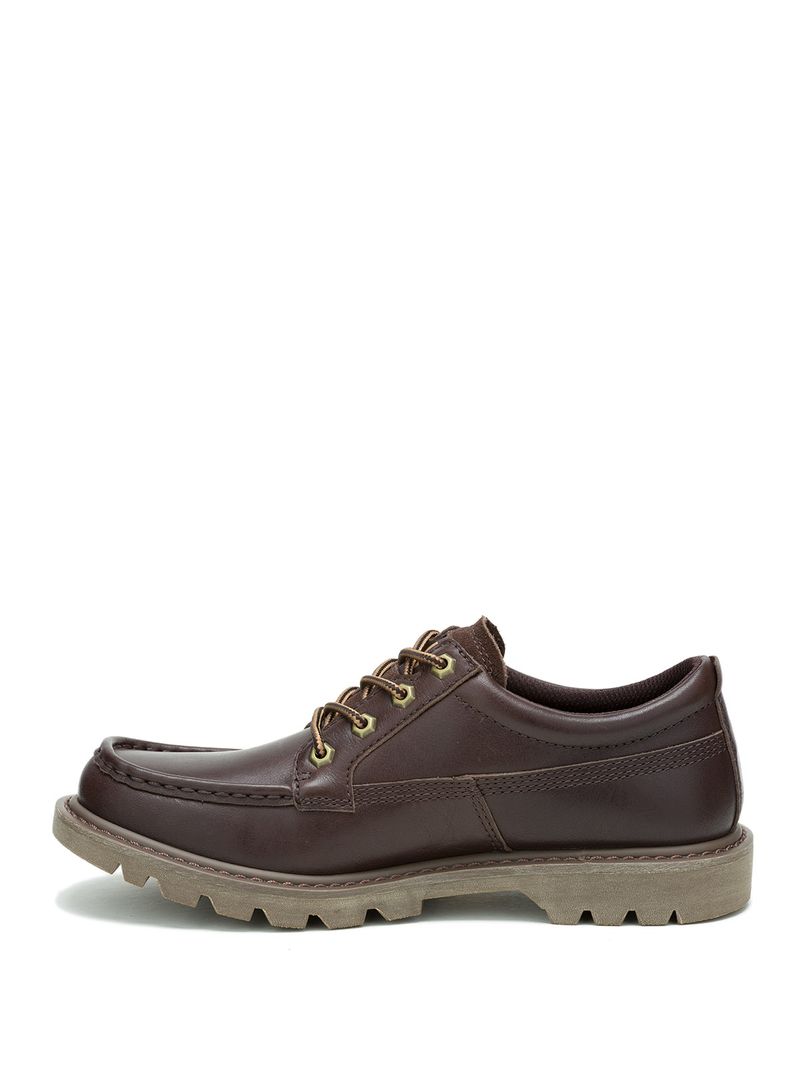 Zapato-Cuero-Hombre-Colorado-Moc-Toe-Low-Cafe-Cat