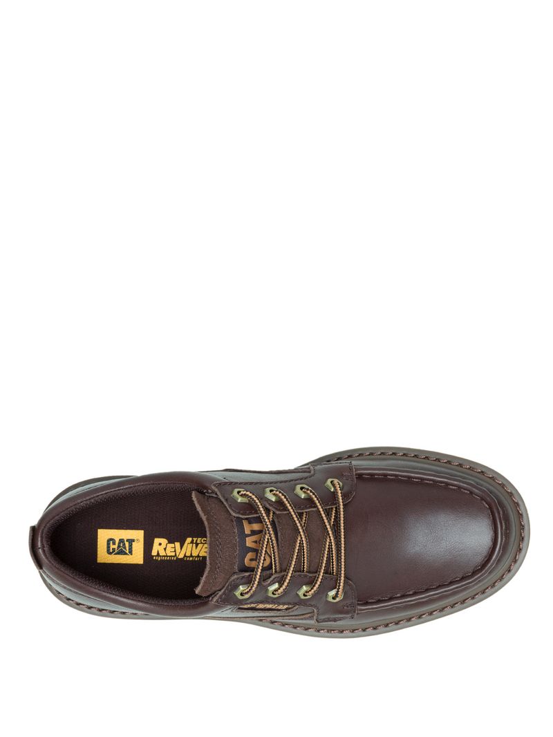 Zapato-Cuero-Hombre-Colorado-Moc-Toe-Low-Cafe-Cat